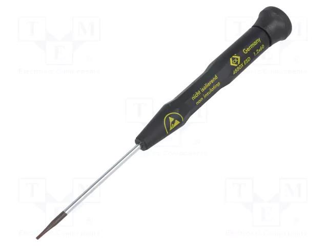 Screwdriver; precision; slot; SL 1.2; ESD; PRECISION C.K CK-T4880XES12
