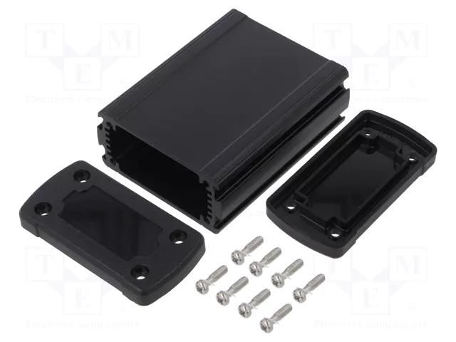 Enclosure: multipurpose; X: 68.7mm; Y: 89mm; Z: 35.2mm; aluminium GAINTA ALUG702BK080-BK