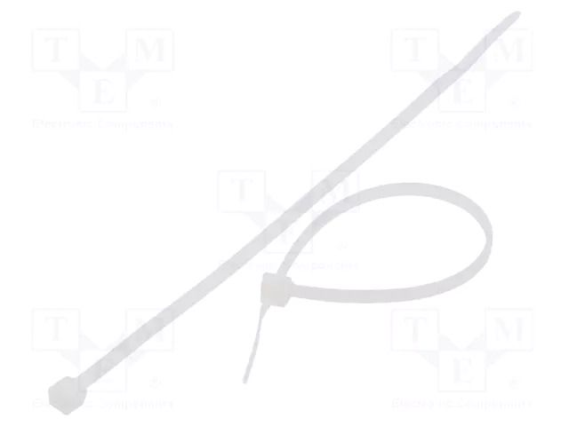 Cable tie; L: 120mm; W: 2.5mm; natural; polyamide; 80N; Ømax: 30mm FIX&FASTEN FIX-S-2.5X120/N