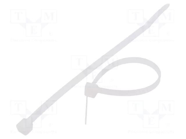Cable tie; L: 120mm; W: 3.6mm; natural; polyamide; 177N; Ømax: 30mm FIX&FASTEN FIX-S-3.6X120/N
