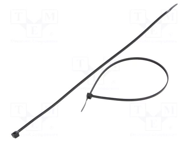Cable tie; L: 710mm; W: 7.6mm; black; polyamide; 667N; Ømax: 198mm FIX&FASTEN FIX-S-7.6X710T/BK
