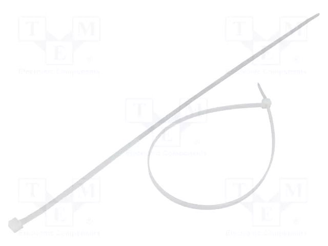 Cable tie; L: 370mm; W: 4.8mm; natural; polyamide; 222N; Ømax: 102mm FIX&FASTEN FIX-S-4.8X370S/N