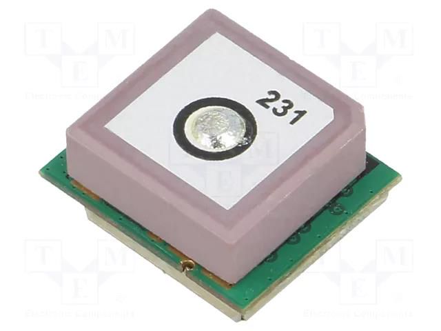 Module: GPS/QZSS; ±2.5m; GPS; -161dBm; 3÷4.3VDC; 9.6kbps; 10Hz; UART YIC YIC51513PGMGG-33