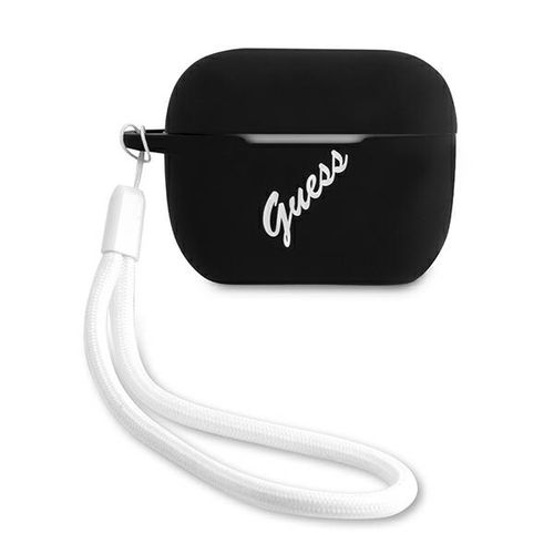 Guess GUACAPLSVSBW AirPods Pro cover black/white Silicone Vintage, Guess 3700740495520 3700740495520