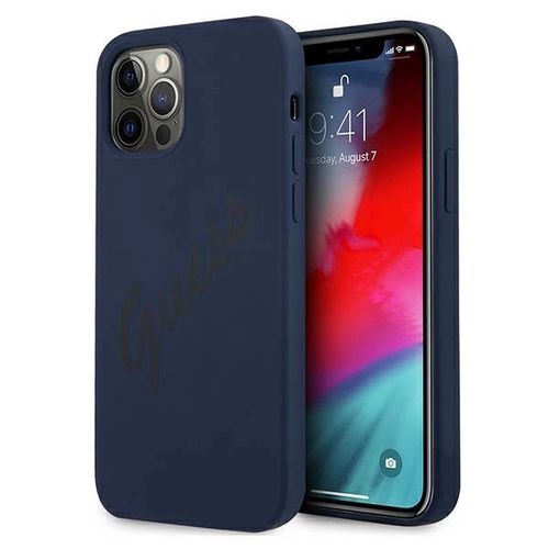 Guess GUHCP12LLSVSBL iPhone 12 Pro Max 6.7&quot; blue/blue hardcase Script Vintage, Guess 3700740495179 3700740495179