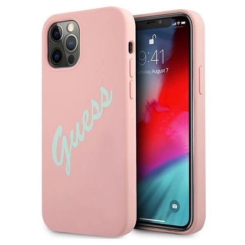 Guess GUHCP12LLSVSPG iPhone 12 Pro Max 6.7&quot; rose green/green pink hardcase Silicone Vintage, Guess 3700740495209 3700740495209