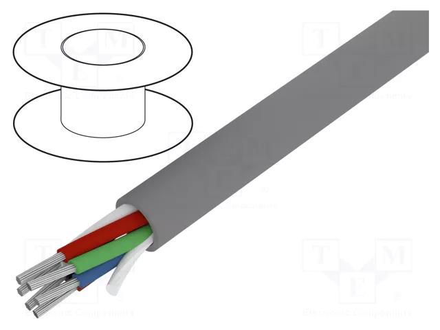 Wire; Alpha Essential C&C; 6x22AWG; unshielded; 300V; 30.5m; Cu ALPHA WIRE 1176C-SL005