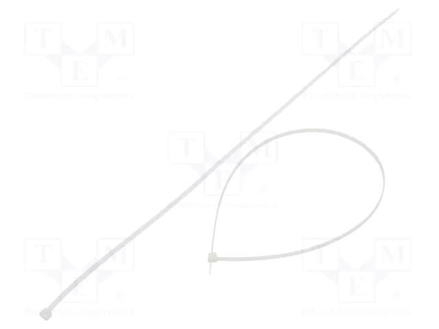 Cable tie; L: 550mm; W: 4.8mm; natural; polyamide; 222N; Ømax: 163mm FIX&FASTEN FIX-S-4.8X550/N
