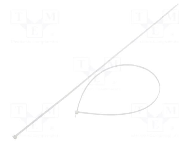 Cable tie; L: 650mm; W: 4.8mm; natural; polyamide; 222N; Ømax: 195mm FIX&FASTEN FIX-S-4.8X650/N