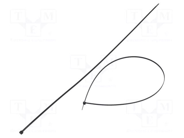 Cable tie; L: 750mm; W: 4.8mm; black; polyamide; 222N; Ømax: 227mm FIX&FASTEN FIX-S-4.8X750/BK