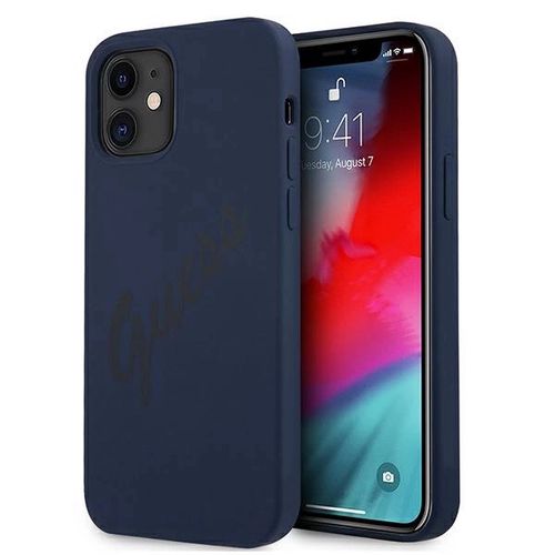 Guess GUHCP12SLSVSBL iPhone 12 mini 5.4&quot; blue/blue hardcase Script Vintage, Guess 3700740495155 3700740495155