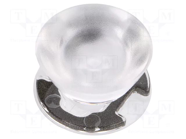 LED lens; round; plexiglass PMMA; transparent; 32÷45°; H: 14.7mm LEDIL CA11934