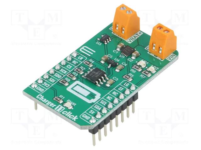 Click board; prototype board; Comp: MCP4161,MCP73123; charger MIKROE MIKROE-3650