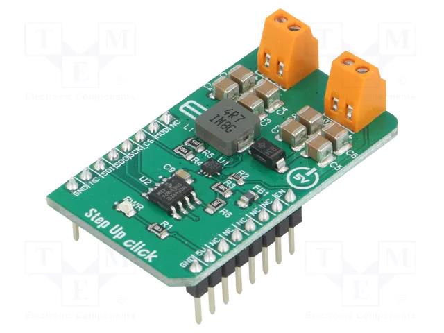 Click board; prototype board; Comp: MCP1665,MCP4921; 2.9VDC,5VDC MIKROE MIKROE-3709