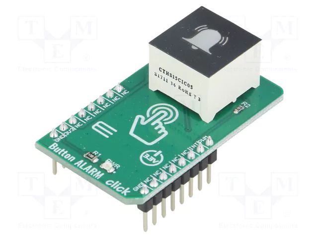 Click board; prototype board; Comp: CTHS15CIC05ALARM; button MIKROE MIKROE-3763