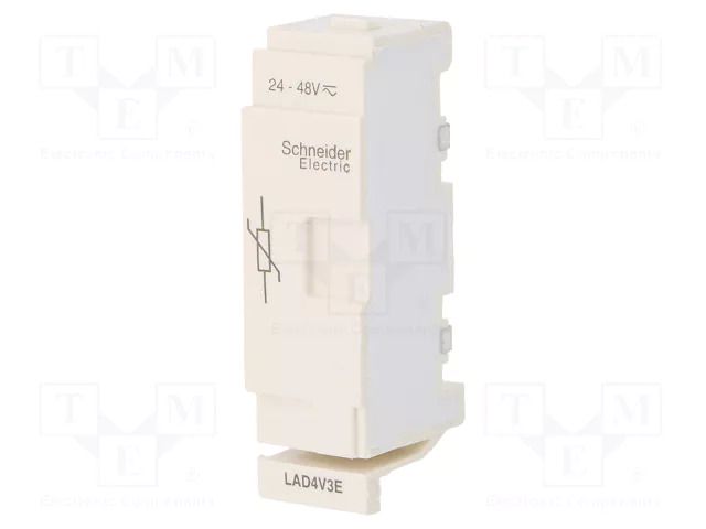 Surge arrester; varistor; front; -25÷55°C; 24÷48VAC; 24÷48VDC SCHNEIDER ELECTRIC LAD4V3E