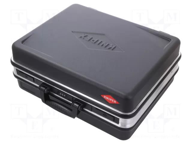 Case; tool case; black; ABS; 465x410x200mm; 15kg KNIPEX KNP.002105LE