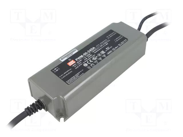 Power supply: switching; for LED tapes; DALI; 90W; 24VDC; 3.75A MEAN WELL PWM-90-24DA