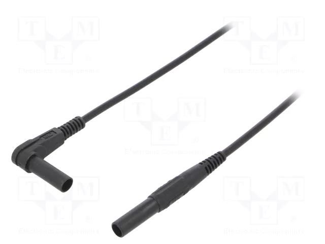 Test lead; 19A; banana plug 4mm,angular banana plug 4mm; Len: 2m STÄUBLI XMF-484-20021