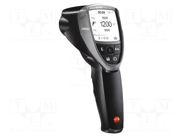 Infrared thermometer; LCD; -10÷1500°C; Accur.(IR): ±1%,±2°C TESTO TESTO835-T2