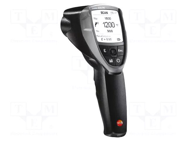 Infrared thermometer; LCD; -10÷1500°C; Accur.(IR): ±1%,±2°C TESTO TESTO835-T2