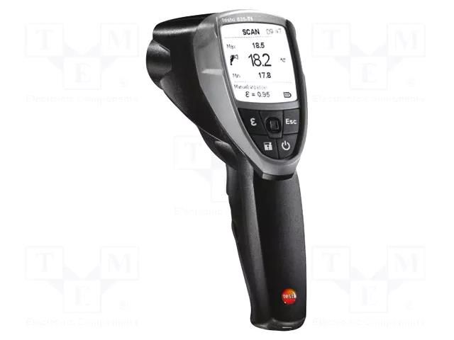 Infrared thermometer; -30÷600°C; -50÷600°C; Opt.resol: 50: 1 TESTO TESTO835-T1