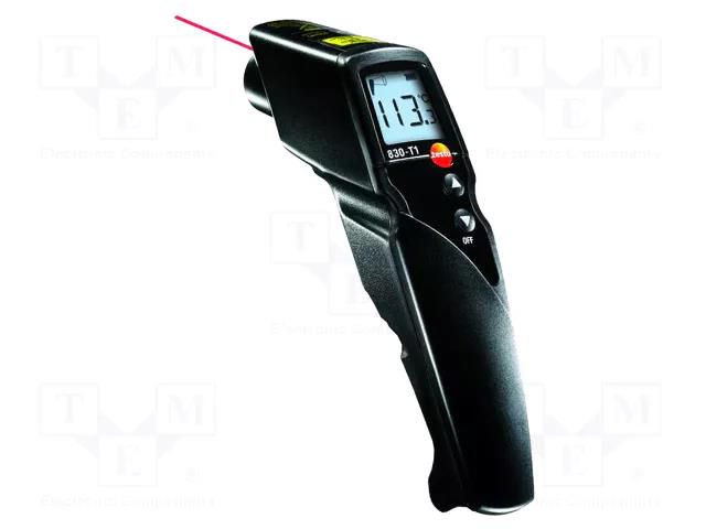 Infrared thermometer; -30÷400°C; Opt.resol: 10: 1; ε: 0,1÷1; ABS TESTO TESTO830-T1
