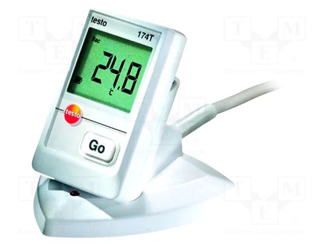 Data logger; temperature; IP65; ±0.5°C@(-30°C÷70°C); Resol: 0.1°C TESTO TESTO174T-USB