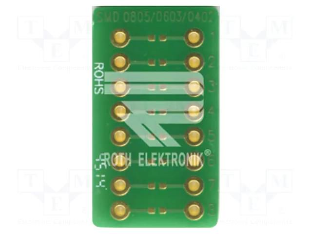 Board: universal; multiadapter; W: 13.02mm; L: 22.86mm ROTH ELEKTRONIK GMBH RE905