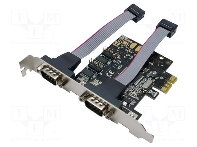 PC extension card: PCIe; RS232 x2 LOGILINK PC0031