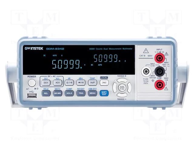 Benchtop multimeter; VFD; 5 digits (50000); True RMS GW INSTEK GDM-8342-USB