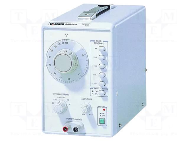 Generator: audio; 1MHz; 10Hz÷1MHz (rectangular waveform); Ch: 1 GW INSTEK GAG-810