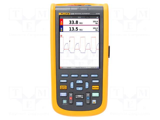 Scopemeter; 20MHz; colour,LCD TFT 5,7"; Ch: 2; 40Msps; 20n÷60s/div FLUKE FLK-123B