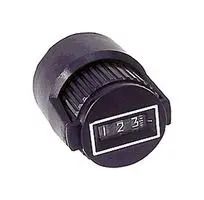 COUNTING DIAL TURNS DIA1-116IN     27MM, PANEL- 1.24 IN 31.5MM, BLACK 68AK3247 DC27L-1/4