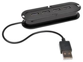 HUB, USB 2.0, 4PORT, TYPE A PLUG U222-004