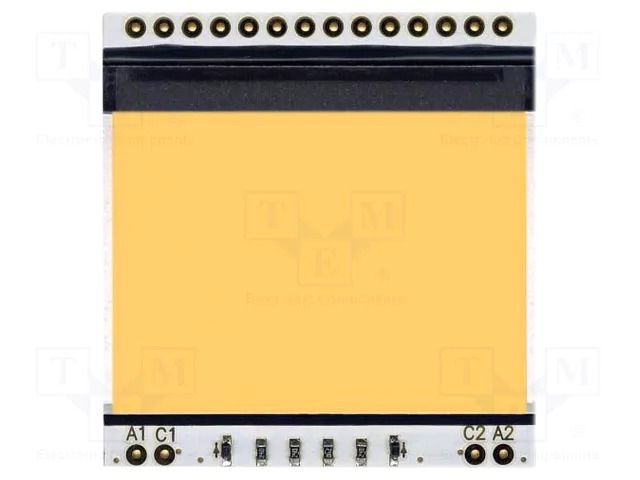 Backlight; LED; 39x41x2.7mm; amber DISPLAY VISIONS EALED39X41-A