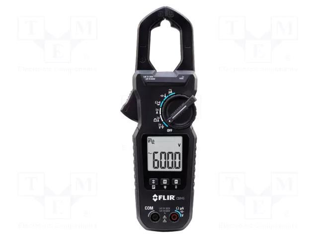 Meter: multifunction; digital,pincers type; I AC: 400A; VDC: 600V FLIR SYSTEMS AB CM44