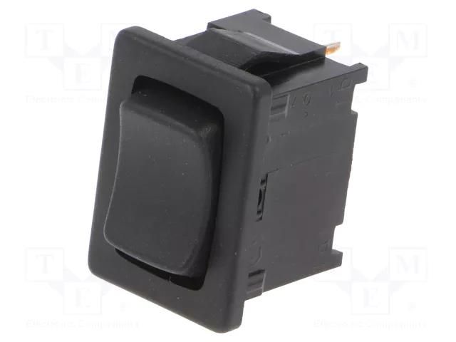 ROCKER; SPDT; Pos: 3; (ON)-OFF-(ON); 6A/250VAC; black; IP40; none Marquardt 1808.2302