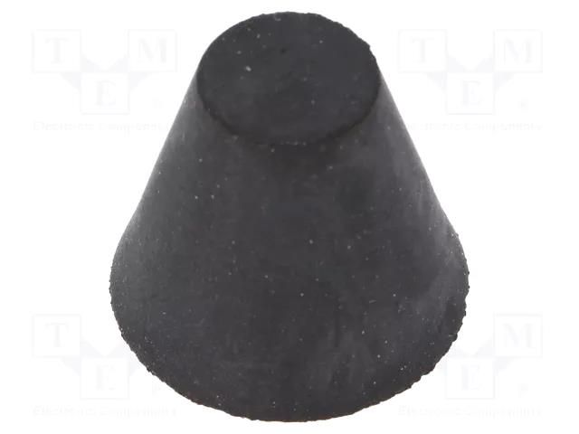 Vibroisolation foot; Ø: 38mm; Shore hardness: 70±5; 1104N; 126N/mm ELESA+GANTER DVB7-38-35M10-7