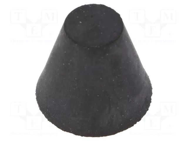 Vibroisolation foot; Ø: 25mm; Shore hardness: 55±5; 358N; 84N/mm ELESA+GANTER DVB7-25-17M6-5