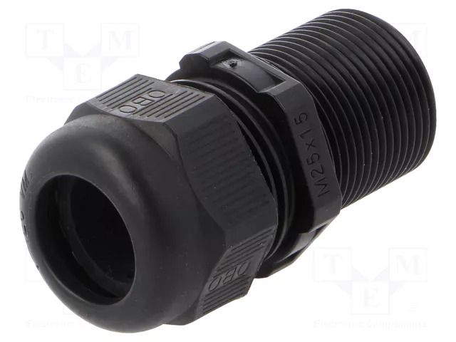 Cable gland; with long thread; M25; 1.5; IP68; polyamide; black OBO BETTERMANN OBO-2022989