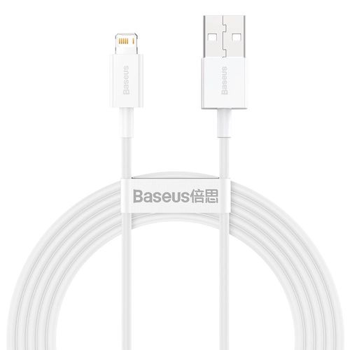 Baseus Superior USB - Lightning 2.4A 2 m cable White (CALYS-C02), Baseus 6953156205468 6953156205468