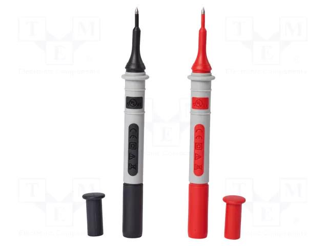 Measuring tip; 10A; red and black; Socket size: 4mm; 2pcs. CHAUVIN ARNOUX CA-P01295491Z