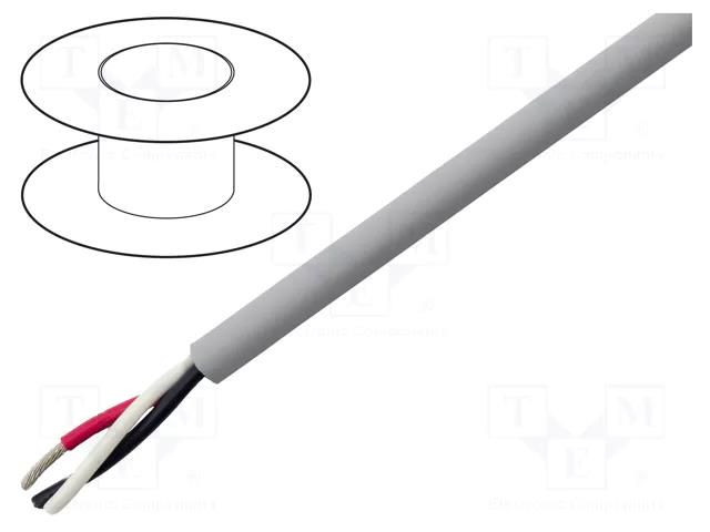 Wire; EcoCable Mini; 3x26AWG; unshielded; 300V; 305m; Cu; stranded ALPHA WIRE 78013-SL001