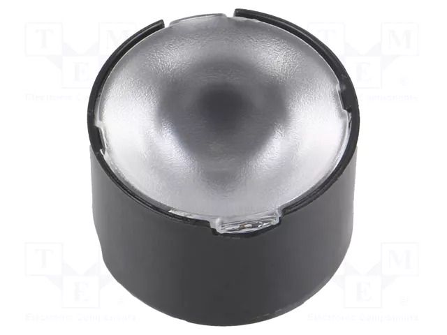 LED lens; round; plexiglass PMMA; transparent; 36÷48°; H: 14.7mm LEDIL CA12392