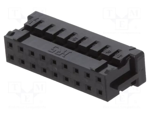 Connector: wire-wire/PCB; plug; female; PIN: 18; SignalBee; 2mm; 2x9 HIROSE DF11-18DS-2C