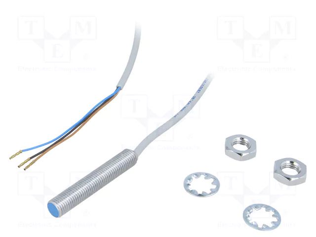 Sensor: inductive; OUT: PNP / NO; 0÷4mm; 10÷30VDC; M8; 2m; IP67 IPF ELECTRONIC IB08010H