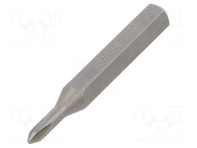 Screwdriver bit; Phillips; PH00; Overall len: 28mm; MICRO WIHA WIHA.40610