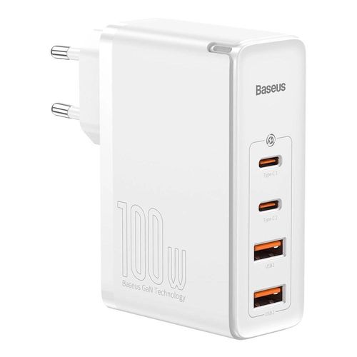Baseus GaN2 Pro fast charger 100W USB / USB Type C Quick Charge 4+ Power Delivery white (CCGAN2P-L02), Baseus 6953156204690 6953156204690
