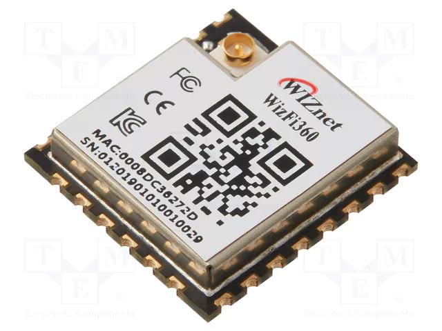 Module: WiFi; UART; SMD; 17x16x3mm; 2Mbps WIZNET WIZFI360-CON